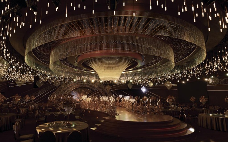 鎏金芳华 [ 最大36桌 · 高9.0m · 无柱 · 长方形 ·  ]