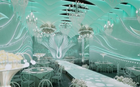 百合宫殿 [ 最大16桌 · 高7.0m · 无柱 · 长方形 ·  ]