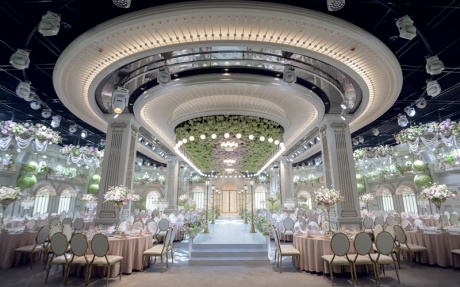 法式花园 [ 最大22桌 · 高9.0m · 无柱 · 长方形 ·  ]