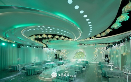 3楼禧瑞厅 [ 最大25桌 · 高6.5m · 无柱 · 低消2380 ]