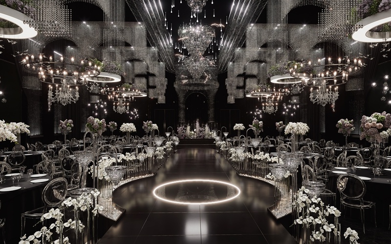 水晶宫殿 [ 最大30桌 · 高9.0m · 无柱 · 低消2688 ]